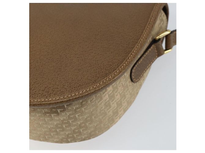 Bolso de Hombro GUCCI de Nylon Cuero Beige Dorado 007 754 0074 Auth ep12620 - vista 12