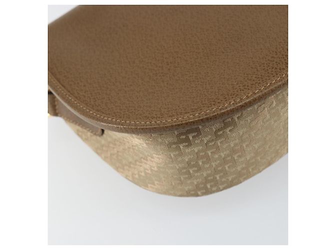 Bolso de Hombro GUCCI de Nylon Cuero Beige Dorado 007 754 0074 Auth ep12620 - vista 13