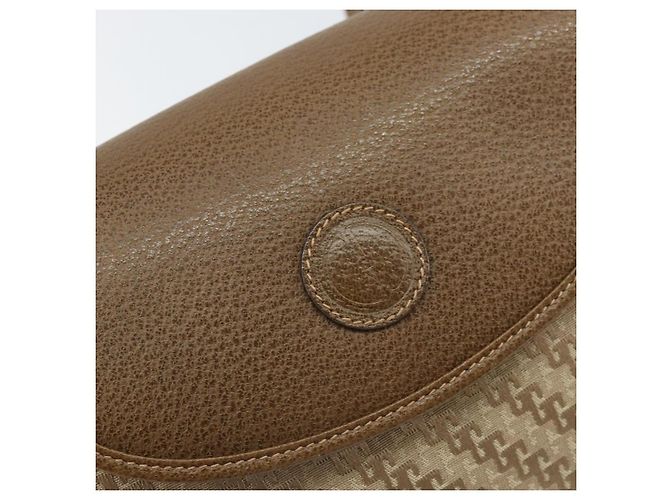 Bolso de Hombro GUCCI de Nylon Cuero Beige Dorado 007 754 0074 Auth ep12620 - vista 14