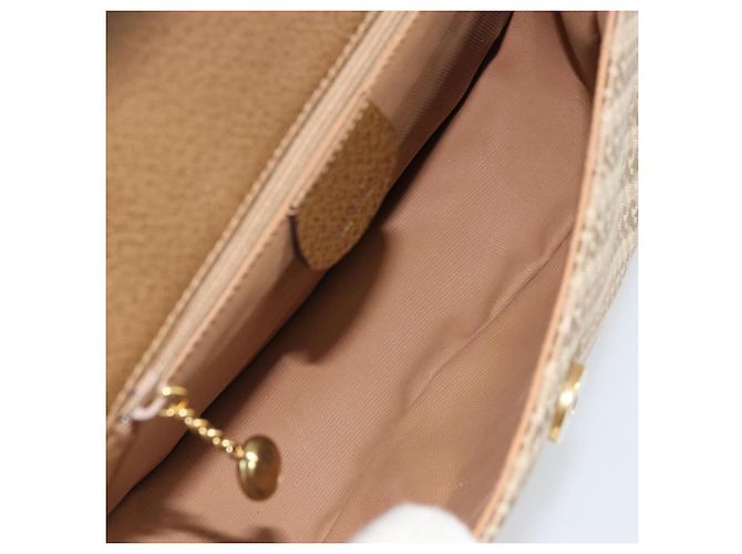 Bolso de Hombro GUCCI de Nylon Cuero Beige Dorado 007 754 0074 Auth ep12620 - vista 17