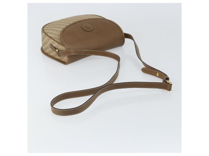 Bolso de Hombro GUCCI de Nylon Cuero Beige Dorado 007 754 0074 Auth ep12620 - vista 7