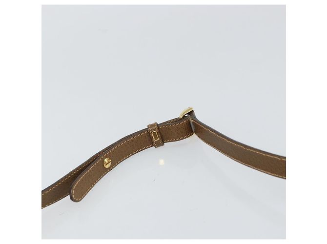 Bolso de Hombro GUCCI de Nylon Cuero Beige Dorado 007 754 0074 Auth ep12620 - vista 8