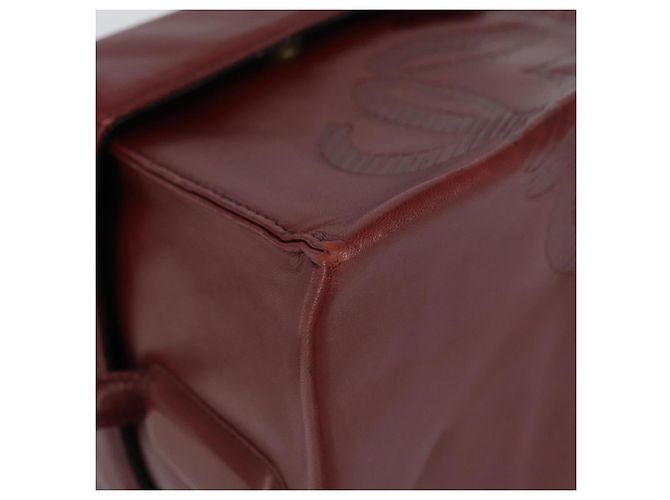 LOEWE Borsa a Spalla Anagram Pelle Rossa Oro Auth 160470 Rosso D'oro - vista 11