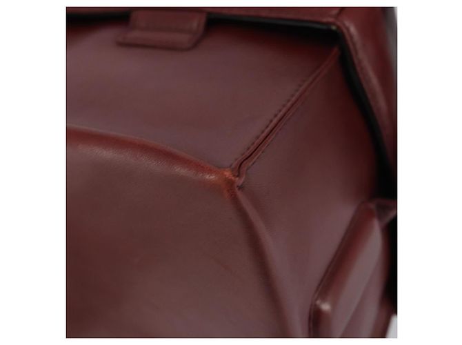 LOEWE Borsa a Spalla Anagram Pelle Rossa Oro Auth 160470 Rosso D'oro - vista 12