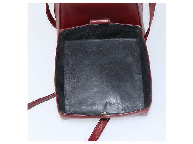 LOEWE Borsa a Spalla Anagram Pelle Rossa Oro Auth 160470 Rosso D'oro - vista 14