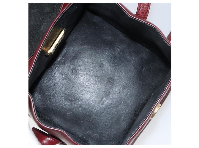 LOEWE Borsa a Spalla Anagram Pelle Rossa Oro Auth 160470 Rosso D'oro - vista 16