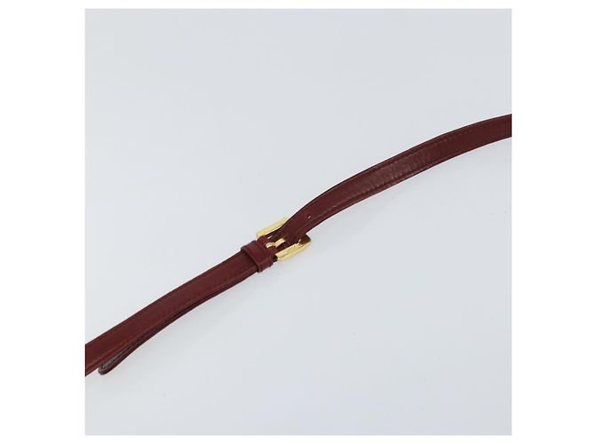 LOEWE Borsa a Spalla Anagram Pelle Rossa Oro Auth 160470 Rosso D'oro - vista 8