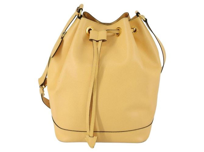 Céline Borsa a Spalla CELINE in Pelle Oro Giallo Auth 156885 D'oro - vista 2