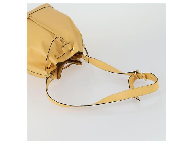 Céline Borsa a Spalla CELINE in Pelle Oro Giallo Auth 156885 D'oro - vista 7