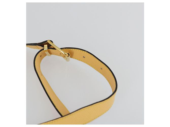 Céline Borsa a Spalla CELINE in Pelle Oro Giallo Auth 156885 D'oro - vista 8