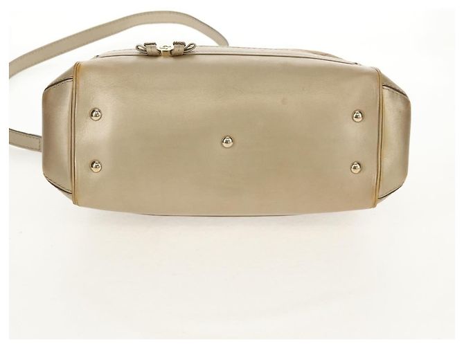 Gucci Borsa a mano GG Canvas 2way Beige Oro 269894 Auth 158077 D'oro - vista 13