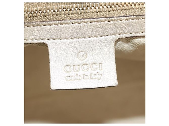 Gucci Borsa a mano GG Canvas 2way Beige Oro 269894 Auth 158077 D'oro - vista 20