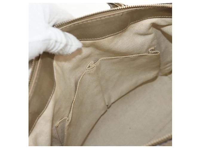 Gucci Borsa a mano GG Canvas 2way Beige Oro 269894 Auth 158077 D'oro - vista 24