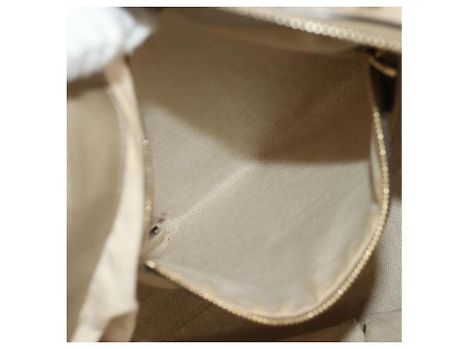 Gucci Borsa a mano GG Canvas 2way Beige Oro 269894 Auth 158077 D'oro - vista 26