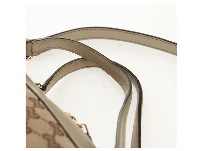 Gucci Borsa a mano GG Canvas 2way Beige Oro 269894 Auth 158077 D'oro - vista 9