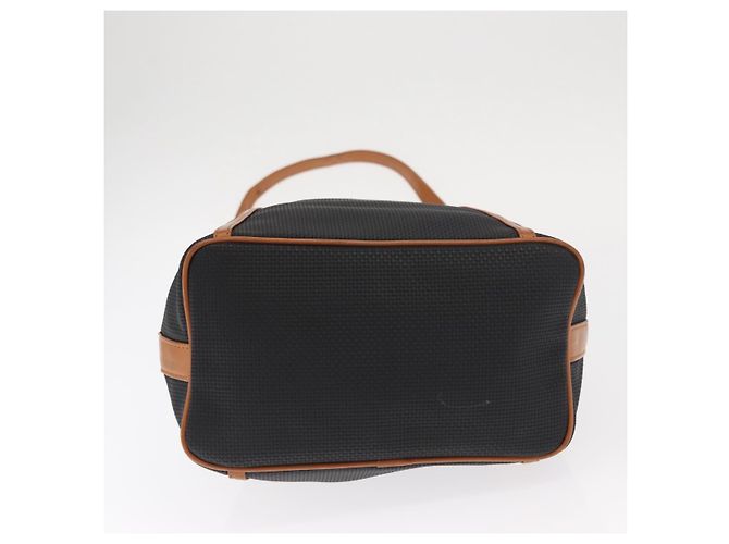 Borsa a Spalla SAINT LAURENT in Tela Rivestita Nera Marrone Oro Auth am10268 - vista 10