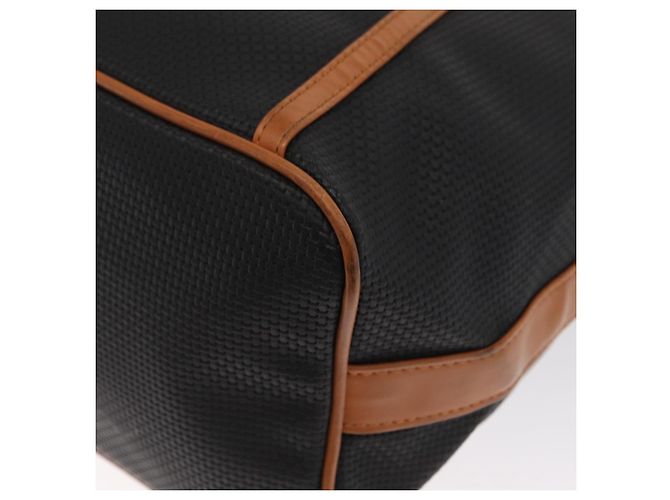 Borsa a Spalla SAINT LAURENT in Tela Rivestita Nera Marrone Oro Auth am10268 - vista 12