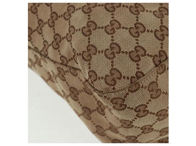 Borsa Tote GG Canvas Gucci 2way Beige Argento 232949 Auth ep12524 - vista 13