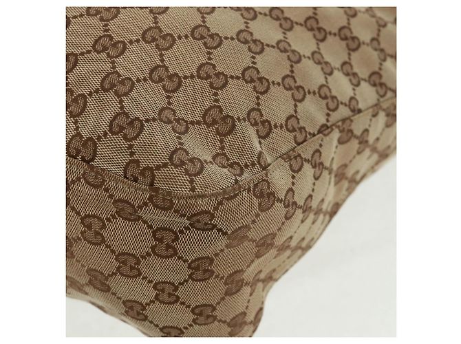 Borsa Tote GG Canvas Gucci 2way Beige Argento 232949 Auth ep12524 - vista 16