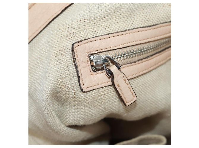 Borsa Tote GG Canvas Gucci 2way Beige Argento 232949 Auth ep12524 - vista 23