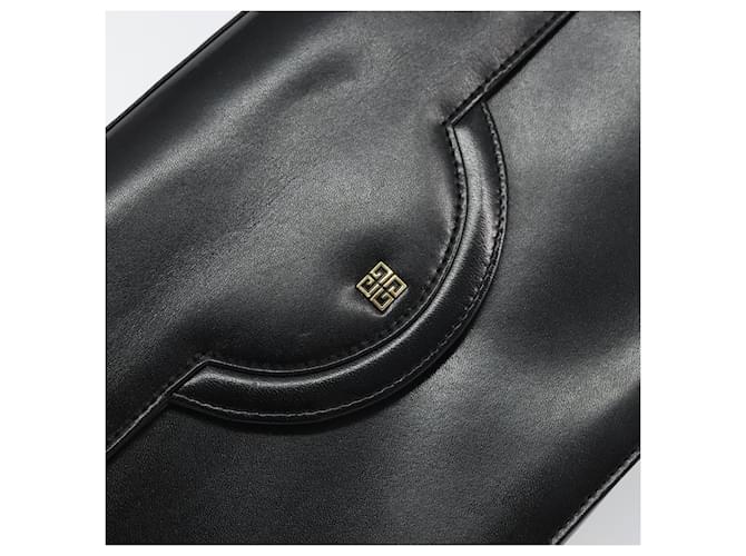 Borsa a mano GIVENCHY in pelle nera e oro Auth bs32122 Nero D'oro - vista 14