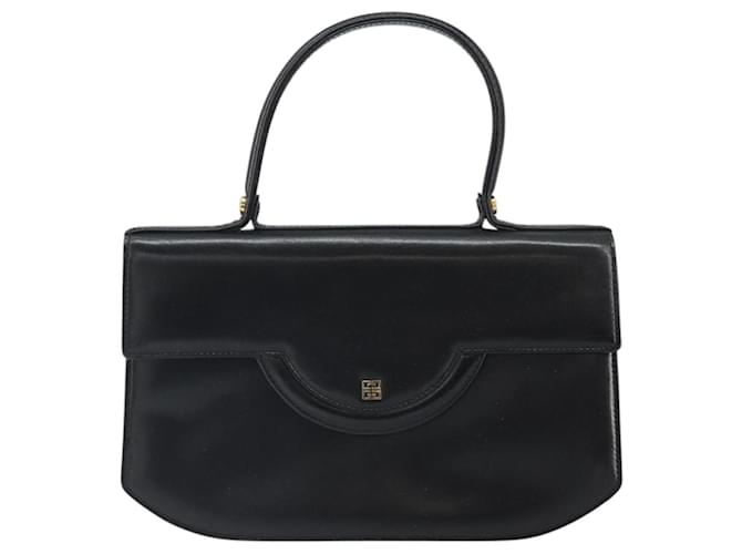 Borsa a mano GIVENCHY in pelle nera e oro Auth bs32122 Nero D'oro - vista 2