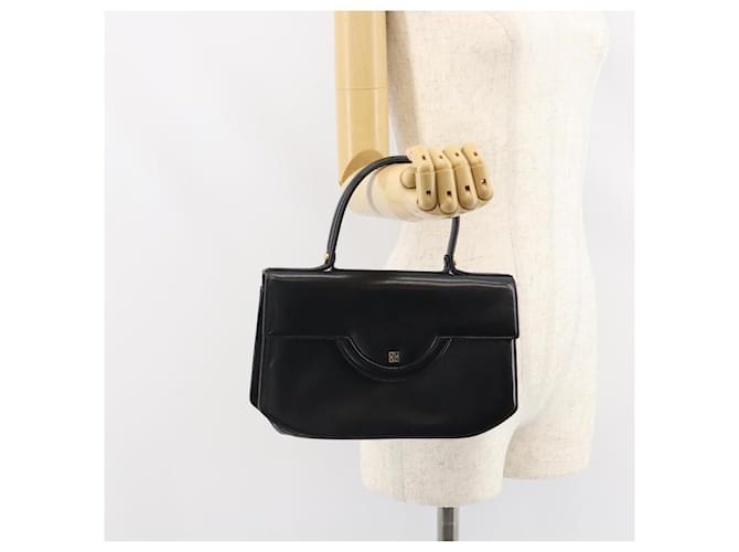 Borsa a mano GIVENCHY in pelle nera e oro Auth bs32122 Nero D'oro - vista 23