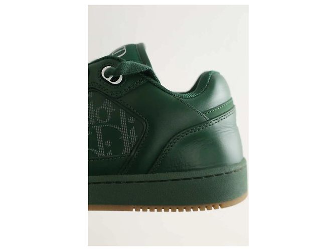 Dior Sneaker basse B27 in pelle verde - vista 5