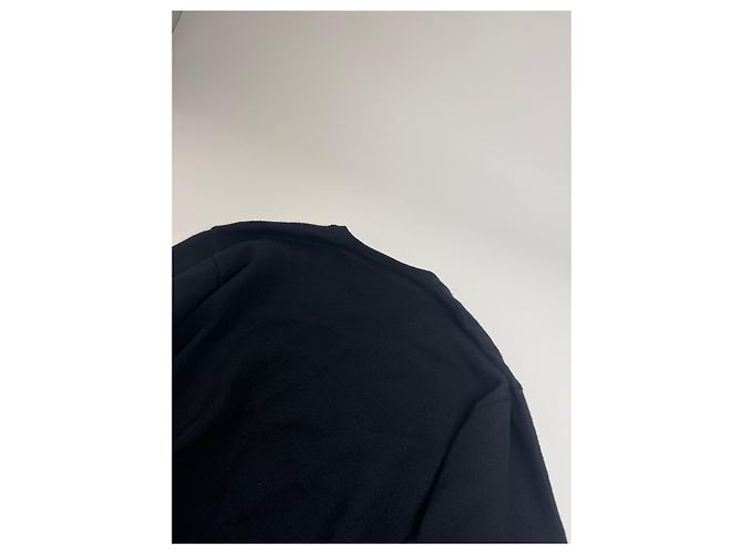 Vintage Balenciaga V-Ausschnitt Pullover Schwarz L - Ansicht 10