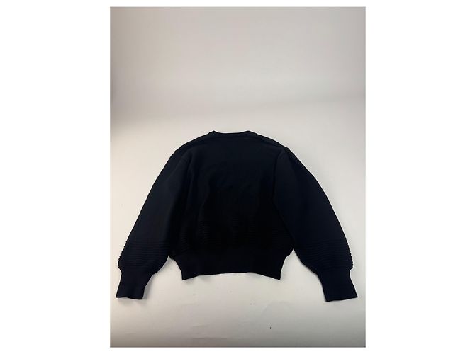 Vintage Balenciaga V-Ausschnitt Pullover Schwarz L - Ansicht 9