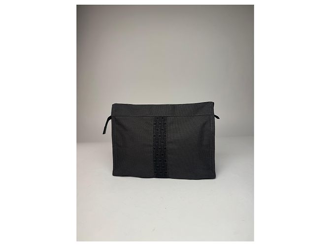 Clutch Vintage Hermès Parigi Nero Antracite Grigio antracite - vista 5