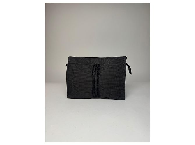 Clutch Vintage Hermès Parigi Nero Antracite Grigio antracite - vista 7