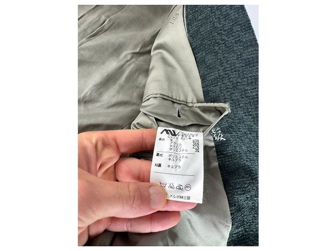 Vintage Givenchy Wollblazer für Herren M Grün Grau - Ansicht 12