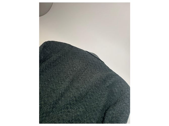 Vintage Givenchy Wollblazer für Herren M Grün Grau - Ansicht 14