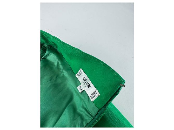 Céline Vintage Celine Paris Rock Grün L neu mit Etikett - Ansicht 11