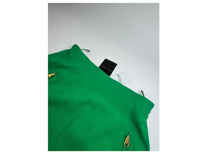 Céline Vintage Celine Paris Rock Grün L neu mit Etikett - Ansicht 5