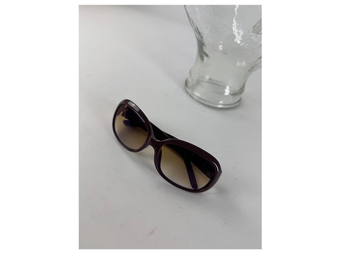 Céline Occhiali da sole vintage Celine Paris logo Triomphe viola Porpora - vista 12