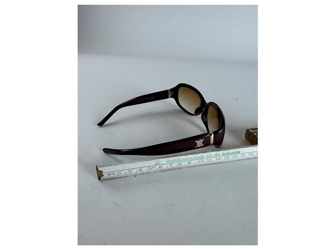 Céline Occhiali da sole vintage Celine Paris logo Triomphe viola Porpora - vista 8