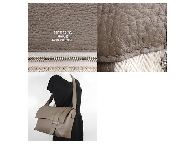 Hermès Alfred Messenger Bag Clemence 35 Braun - Ansicht 5