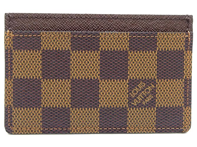 Louis Vuitton Damier Canvas Card Case N61722 Brown - view 2