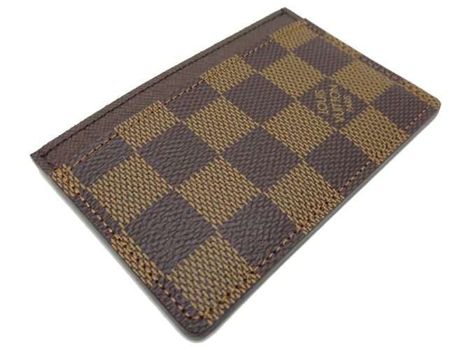 Louis Vuitton Damier Canvas Card Case N61722 Brown - view 3