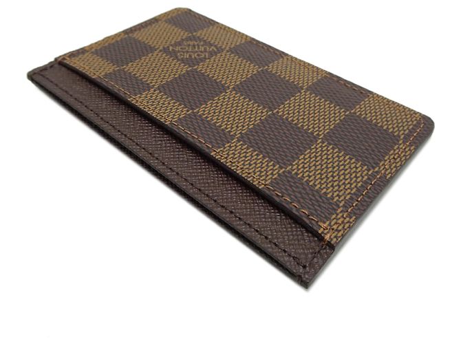 Louis Vuitton Damier Canvas Card Case N61722 Brown - view 4