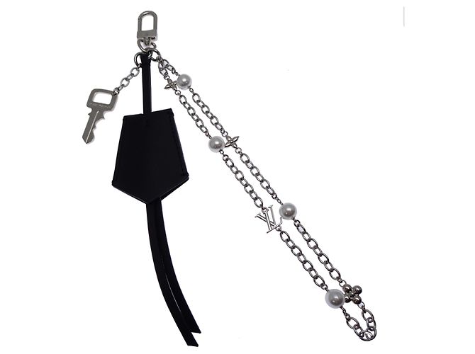 Louis Vuitton Midnight Pearl Stackable Bag Charm Black Silvery - view 2