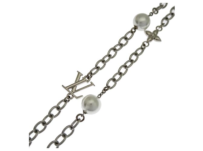 Louis Vuitton Midnight Pearl Stackable Bag Charm Black Silvery - view 6