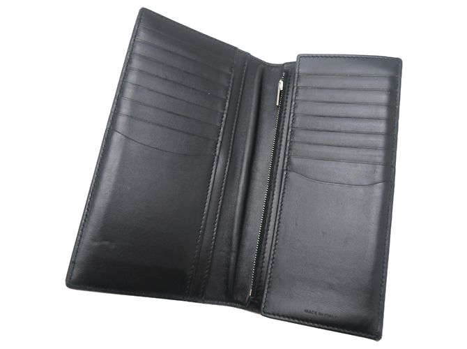 Céline Celine Men's Long Bi-Fold Wallet Black - view 5