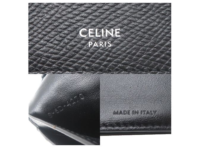 Céline Celine Men's Long Bi-Fold Wallet Black - view 8