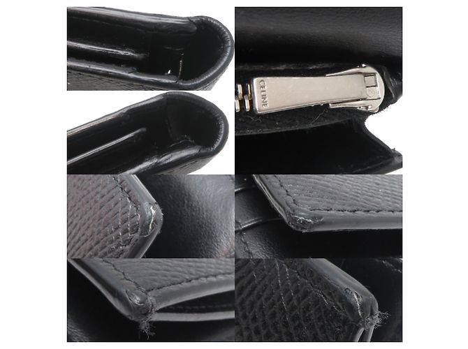 Céline Celine Men's Long Bi-Fold Wallet Black - view 9