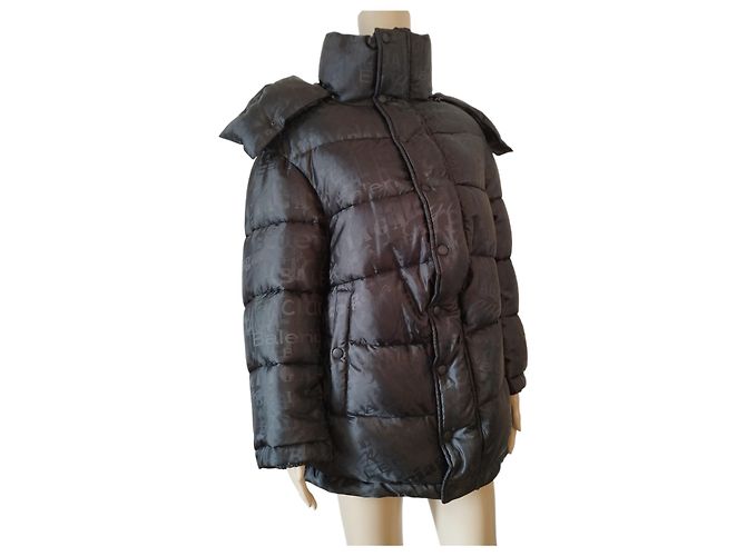 Chaqueta de plumas Balenciaga negra New Swing Negro - vista 2