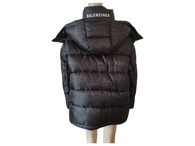 Chaqueta de plumas Balenciaga negra New Swing Negro - vista 4