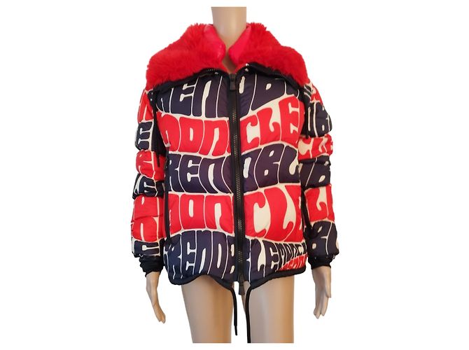 Giacca a piuma Moncler Plaret multicolore - vista 3